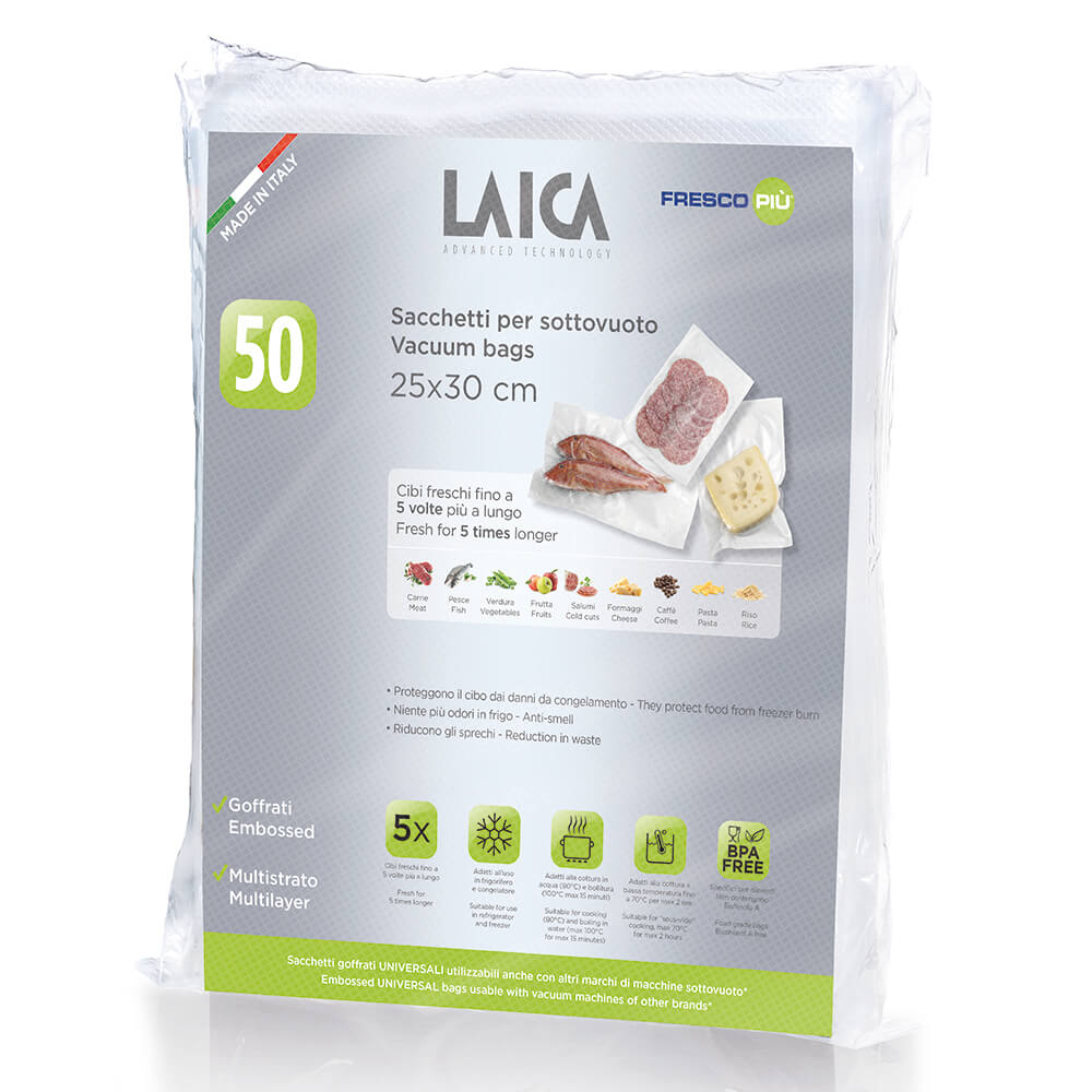 Laica Vacuum Bags 25x30cm 50pk