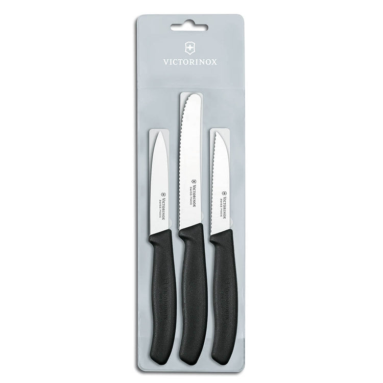 Victorinox Swiss Classic Paring Knife 3 Pc Set B (Black)