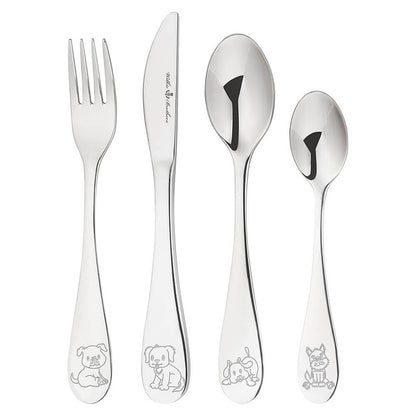 Wilkie Brothers Kids Cutlery 4 Pc Set Puppy