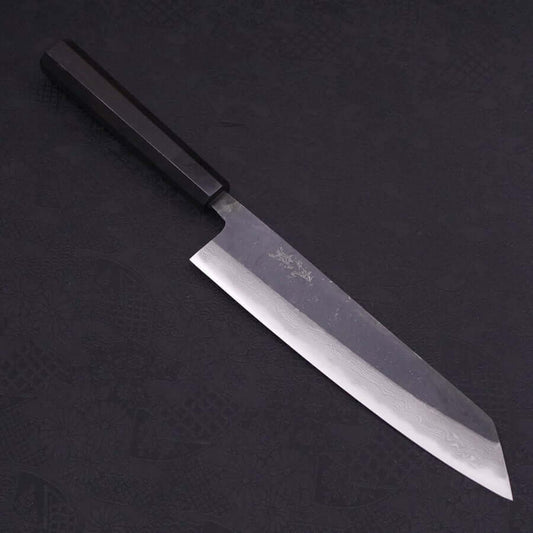 Musashi Blue Steel #2 Damascus Buffalo Kiristuke Knife 21cm