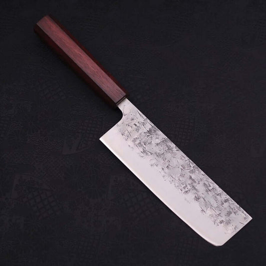 Musashi SLD Nashiji Washi Purple Urushi Nakiri Knife 16.5cm