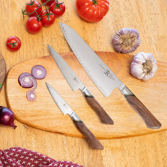 Ryda Knives A30 Professional 3 Pc Chef Utility Paring Knife Set