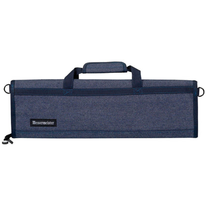 Messermeister Blue Denim 8 Pocket Padded Knife Roll