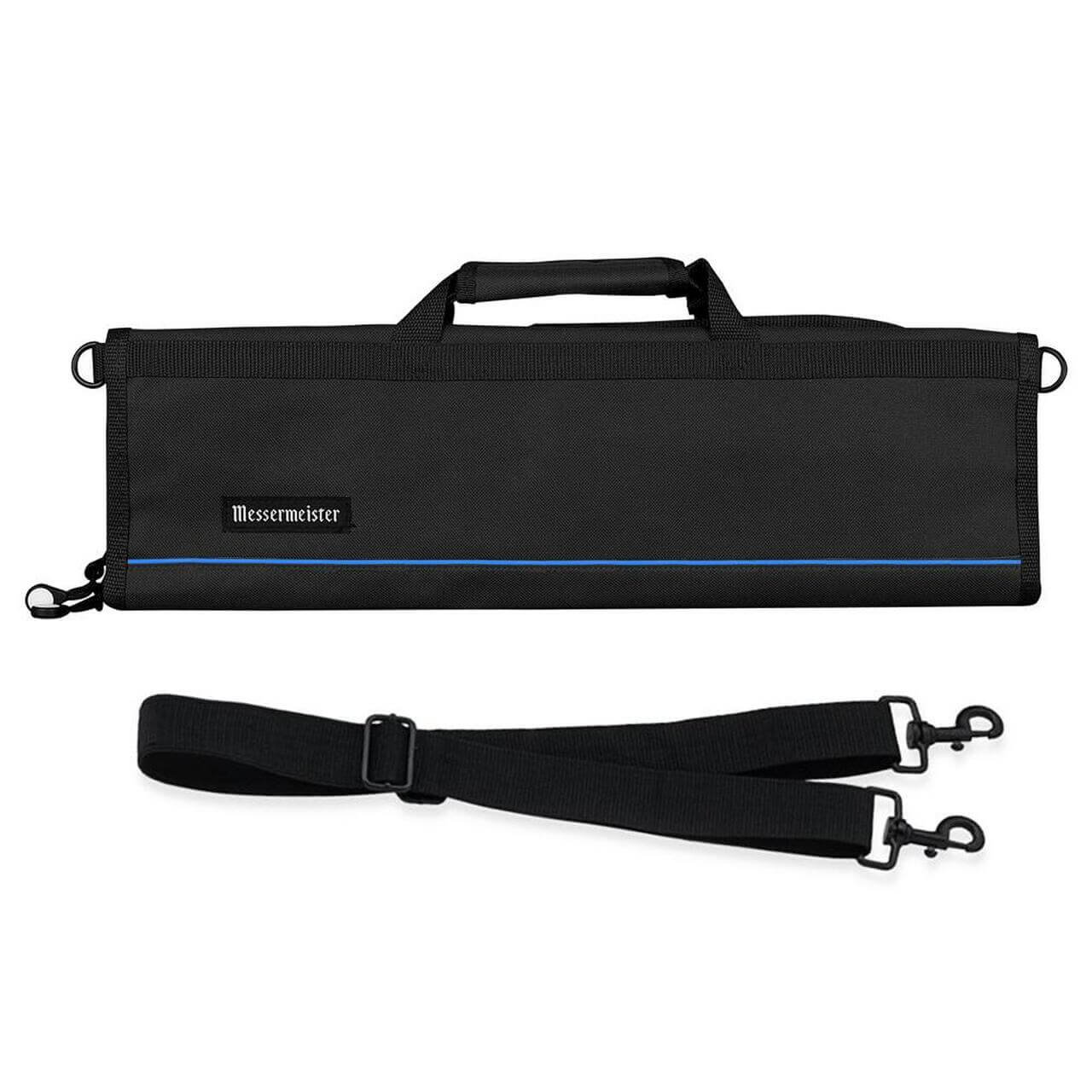 Messermeister Black 8 Pocket Padded Knife Roll