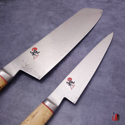 Miyabi 5000MCD Birchwood Nakiri Utility Knife 2 Pc Set