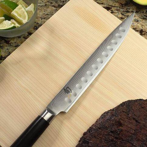 Shun Kai Classic Scalloped Slicing Knife 22.9cm