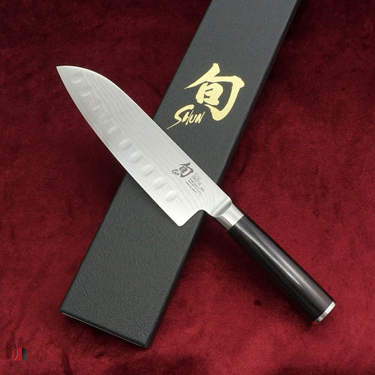 Shun Kai Classic Scalloped Santoku Knife 17.8cm