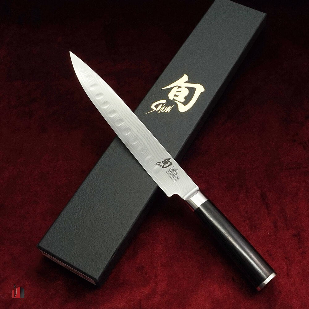 Shun Kai Classic Scalloped Slicing Knife 22.9cm