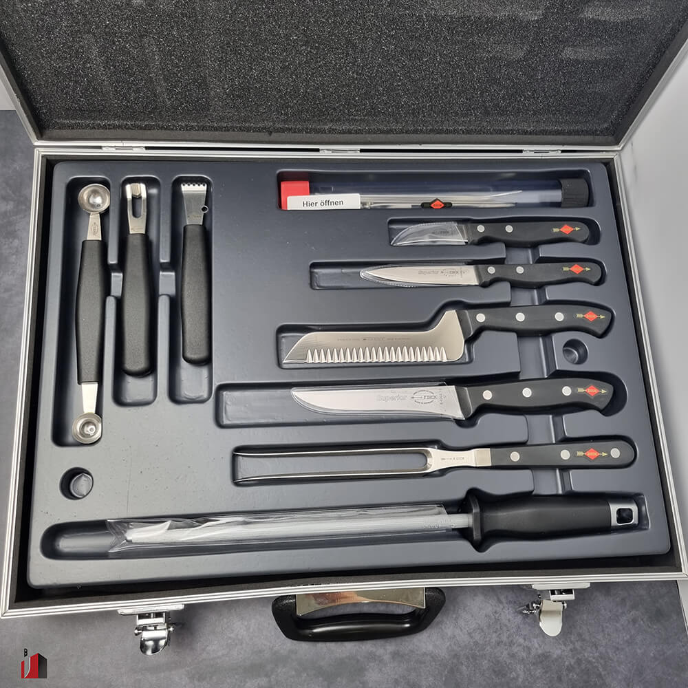 F Dick Premier Plus Chef's Plaza Knife Case 17 Pc Set