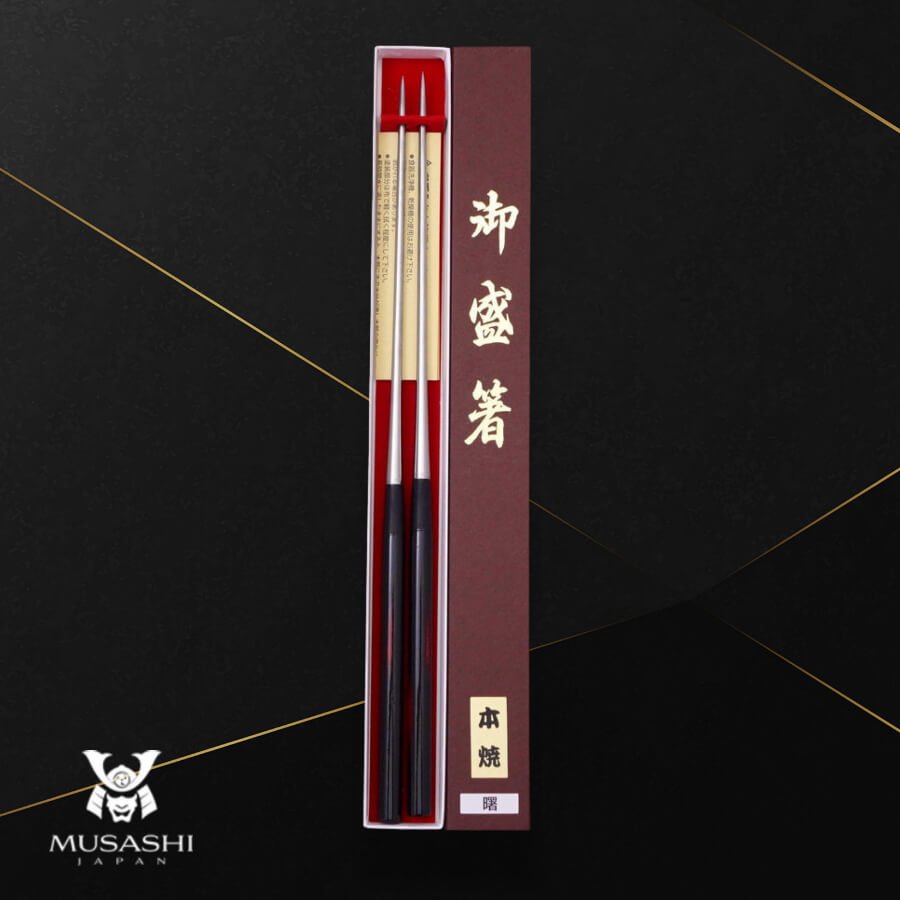 Musashi Chopsticks Honyaki Stainless Dawn Handle 18cm