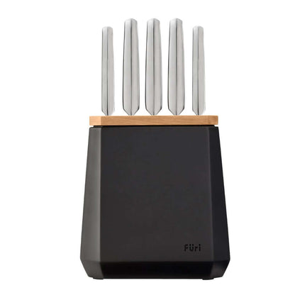 Furi Stone Knife Block Midnight 6 Pc Set