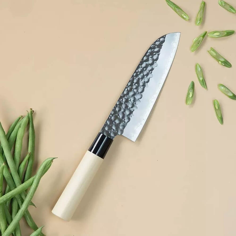 Tojiro Hammered Santoku Knife 17cm